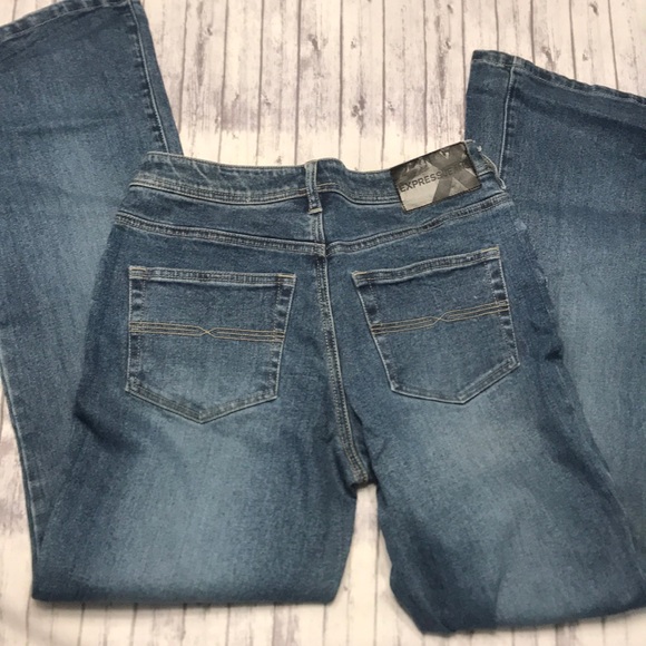 Express Stretch Blue Jeans size 7/8 - Picture 2 of 3
